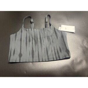 Nike One NEW Training Printed Light Support Sports Bra Convertible Black/Gry Lrg